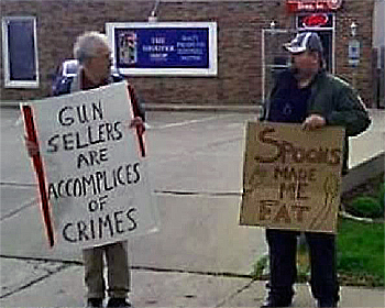 funny gun control signs